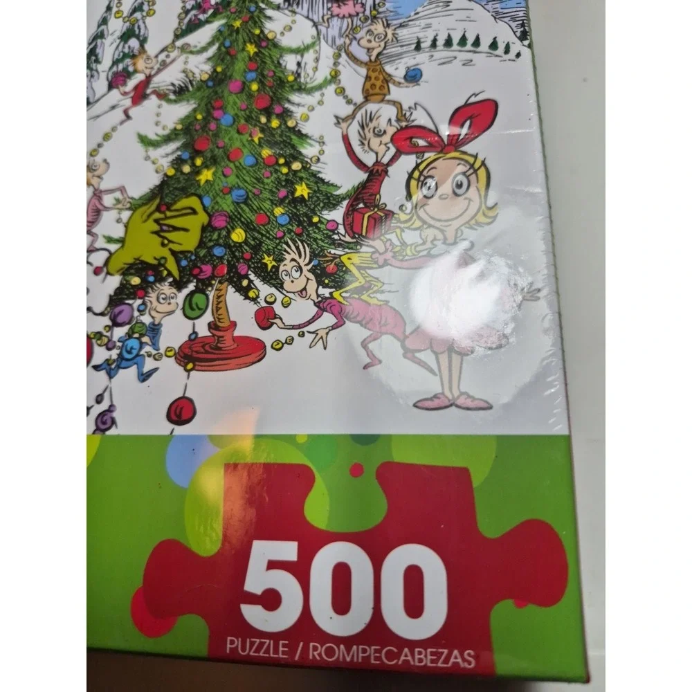 Dr. Seuss The Grinch Stole Christmas 500 Piece Puzzle Aquarius New Sealed 2025